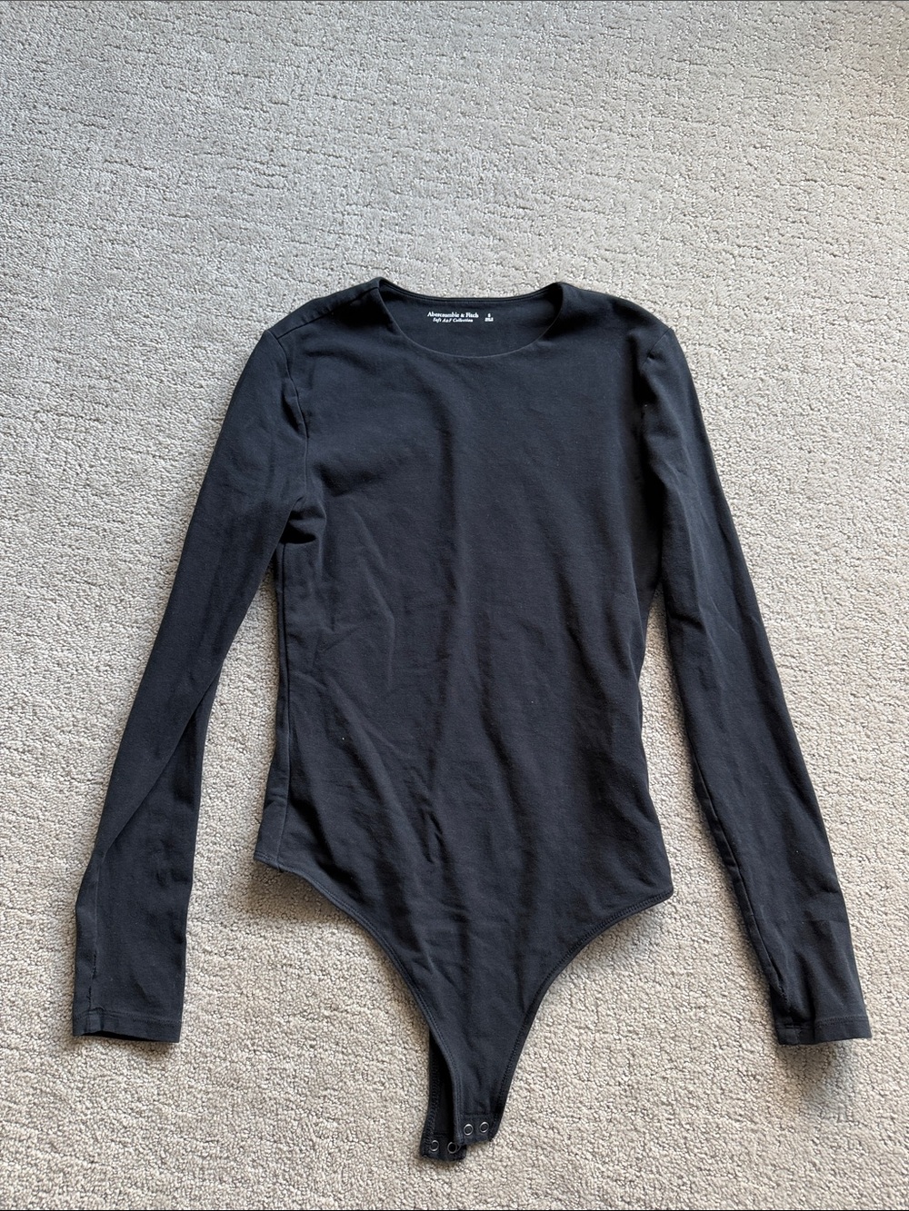 Abercrombie & Fitch Black Long Sleeve Bodysuit
